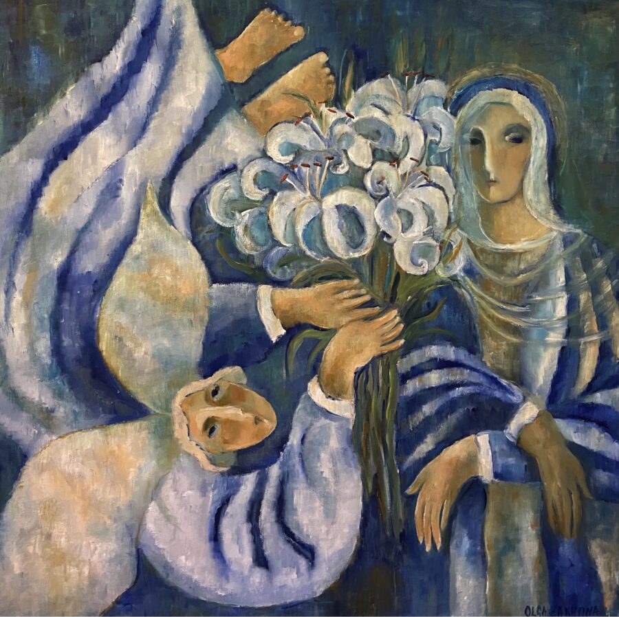 Annunciation painting | Olga Bakhtina