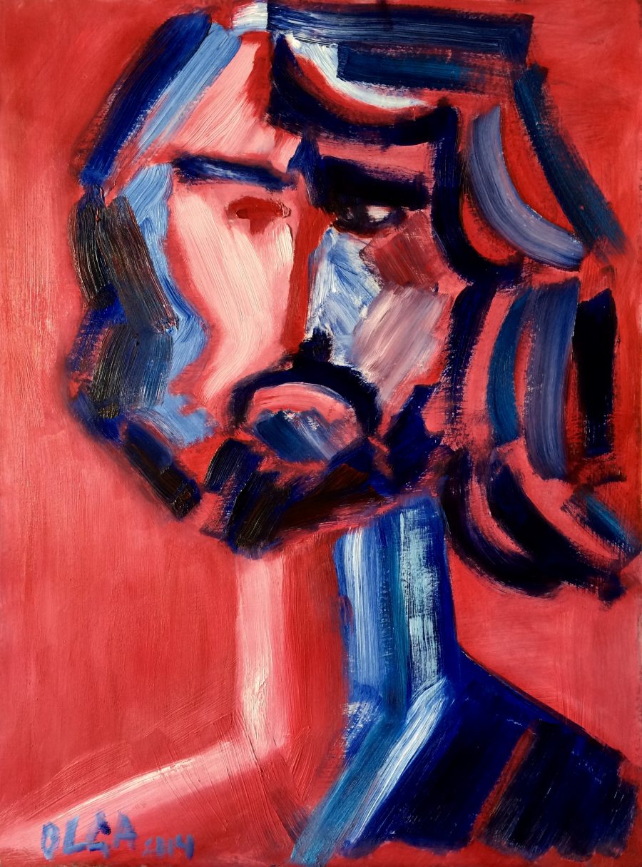 Head of Christ (Veronica’s veil)-1 painting | Olga Bakhtina