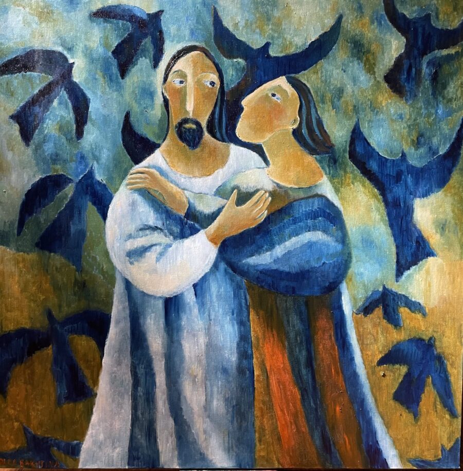 Kiss of Judas painting | by Olga Bakhtina
