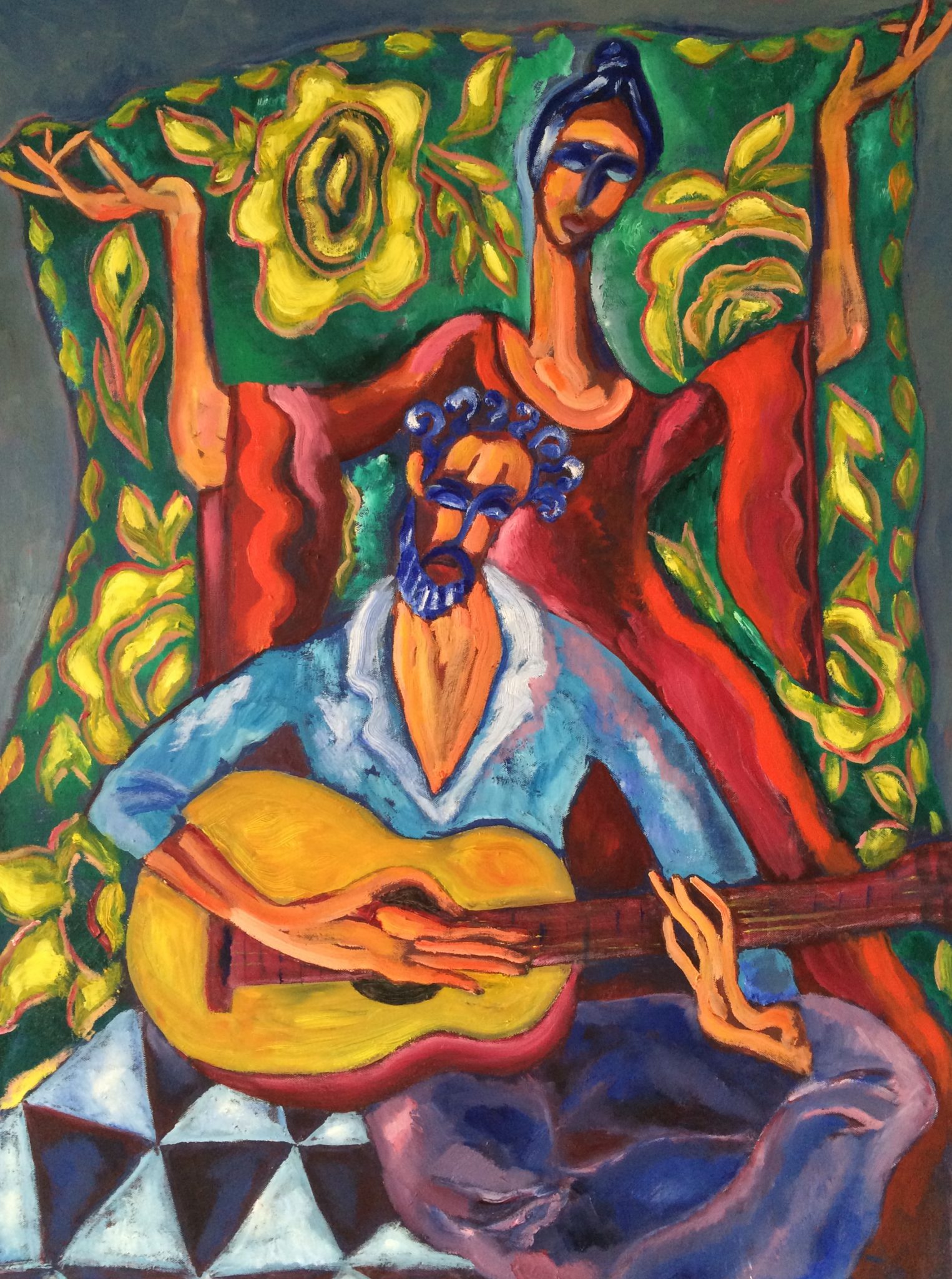 Spanish Guitar painting | Olga Bakhtina